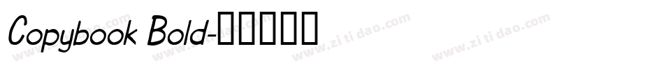 Copybook Bold字体转换